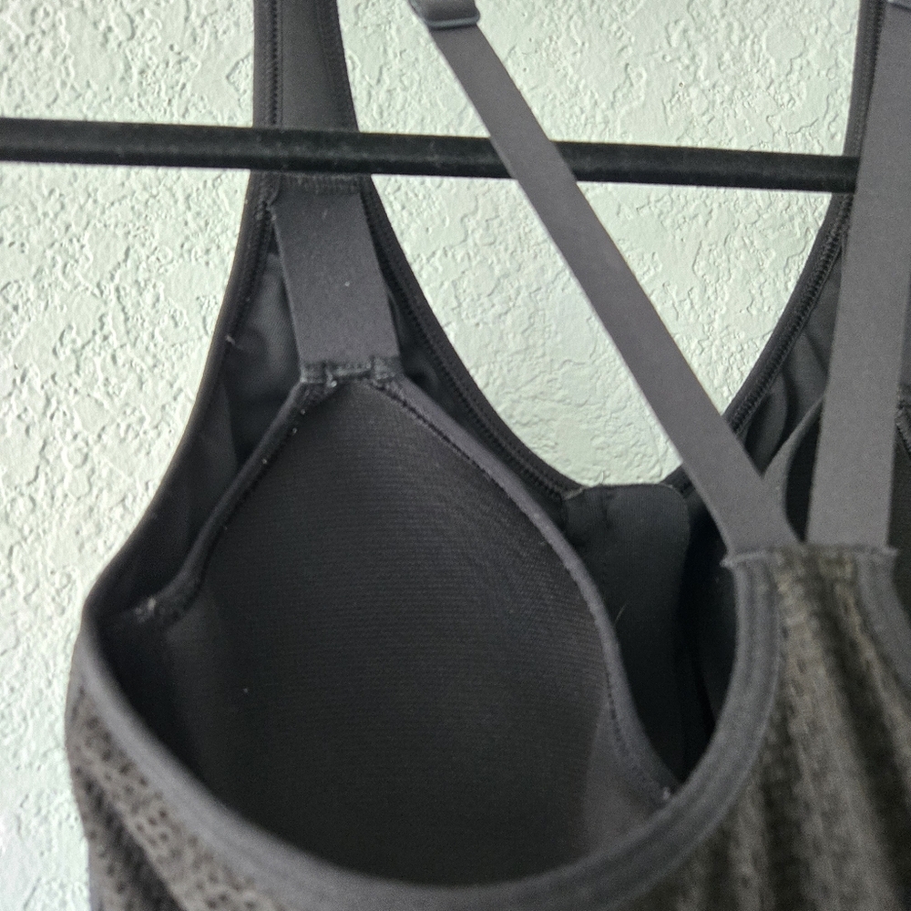 Victoria Sport Black Zip Front High Impact Mesh Sports Bra 34B Racerback - Picture 4 of 7